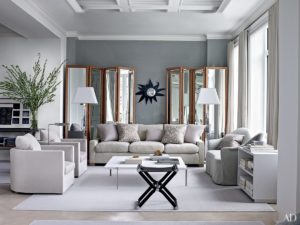 Gray living room.